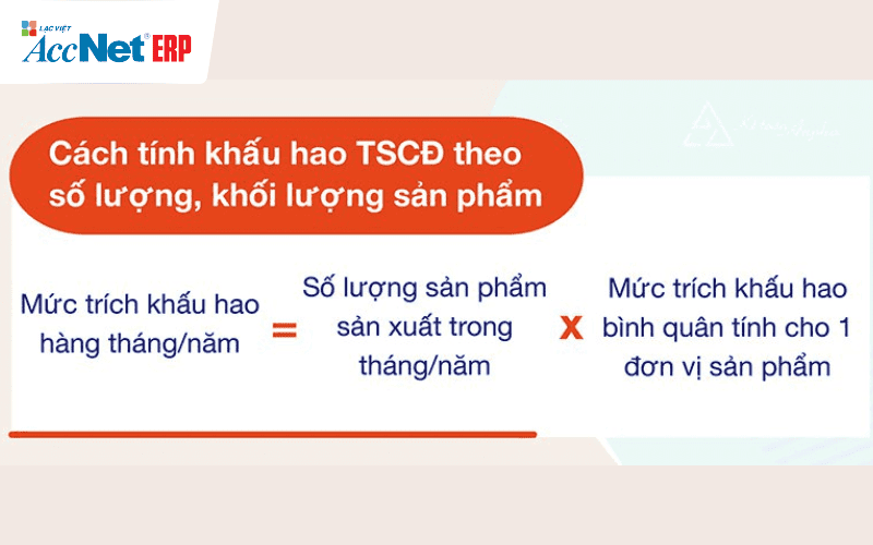 Cách tính khấu hao TSCĐ theo khối lượng