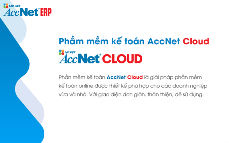 Phần mềm kế toán AccNet Clound