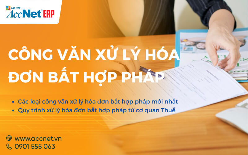 công văn xử lý hóa đơn bất hợp pháp