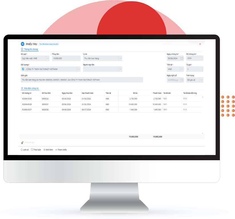 Phần mềm quản lý tài chính kế toán LV-DX Accounting