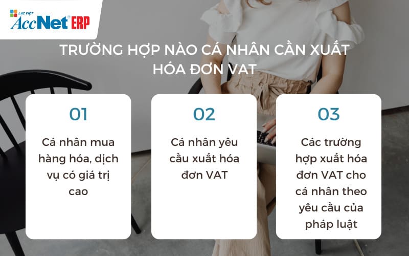 Trường hợp cá nhân cần xuất hóa đơn VAT