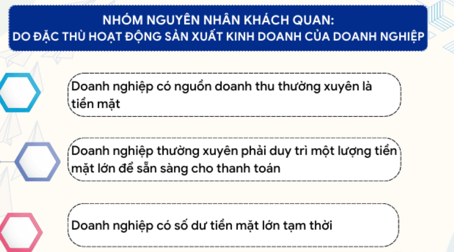 Tiền mặt tồn quỹ