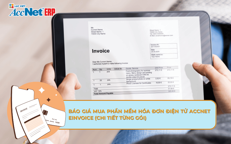 báo giá phần mềm hóa đơn điện tử