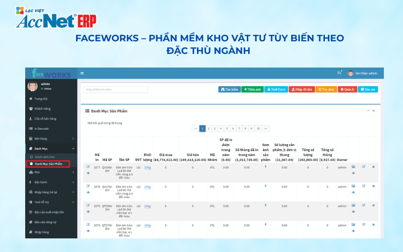 phần mềm quản lý vật tư