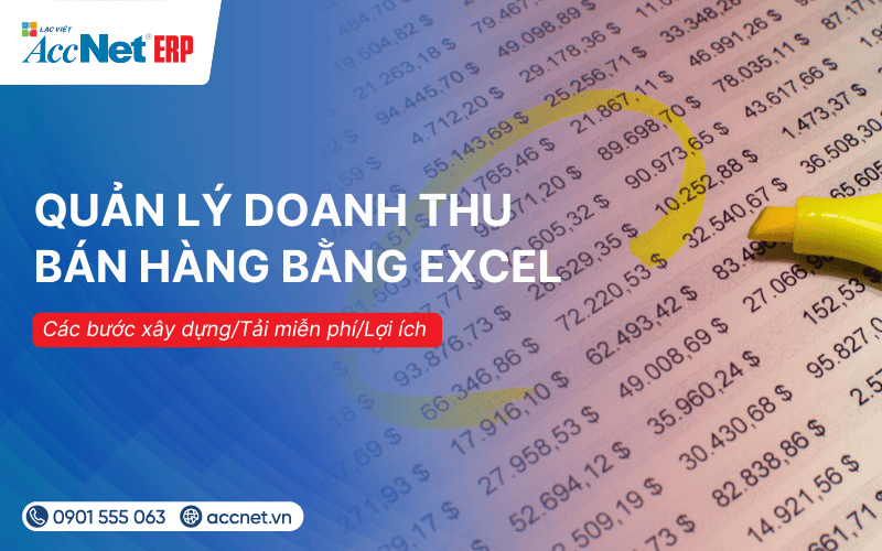 quản lý doanh thu bán hàng bằng Excel