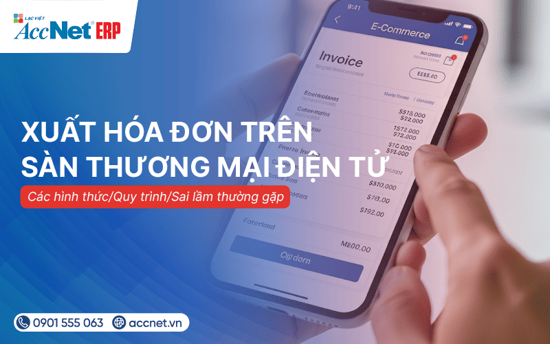 xuất hóa đơn trên sàn thương mại điện tử
